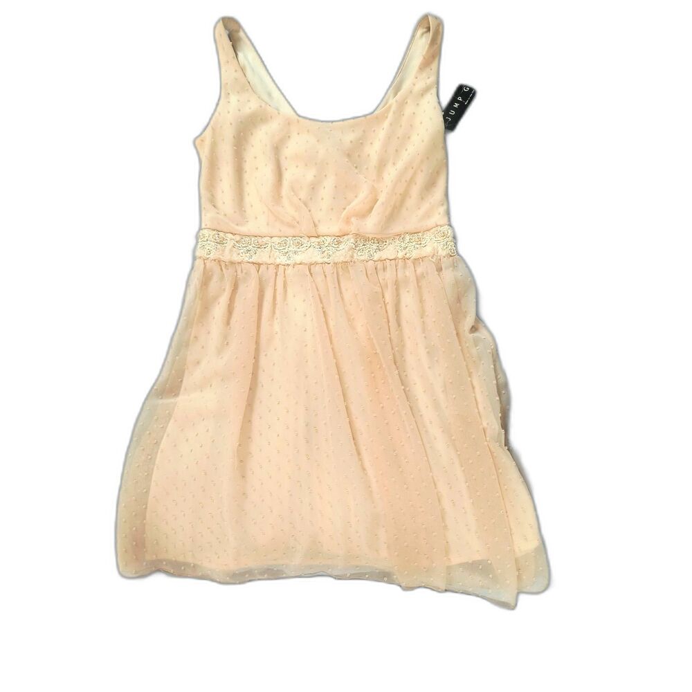 NWT Vintage Jump Girl Pale Peach Whimsigoth Fairy Dress Princess  13/14 junior/S